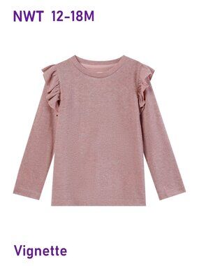 Vignette Long Sleeve Woven Shirt - size 5